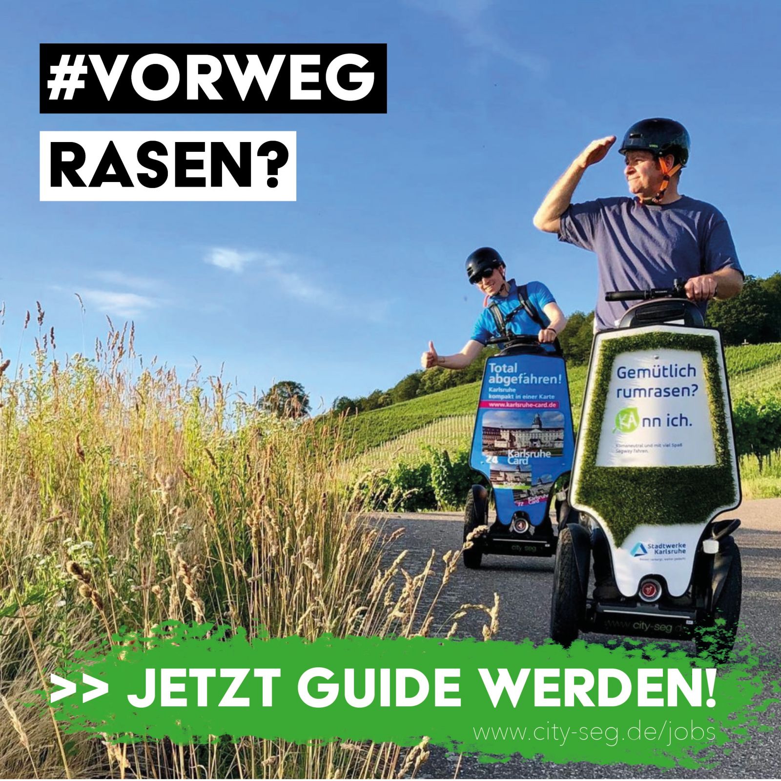 SEGWAY Tour de Reben, Guides gesucht, Schwarzwald, CitySeg, Reben, Baden-Baden