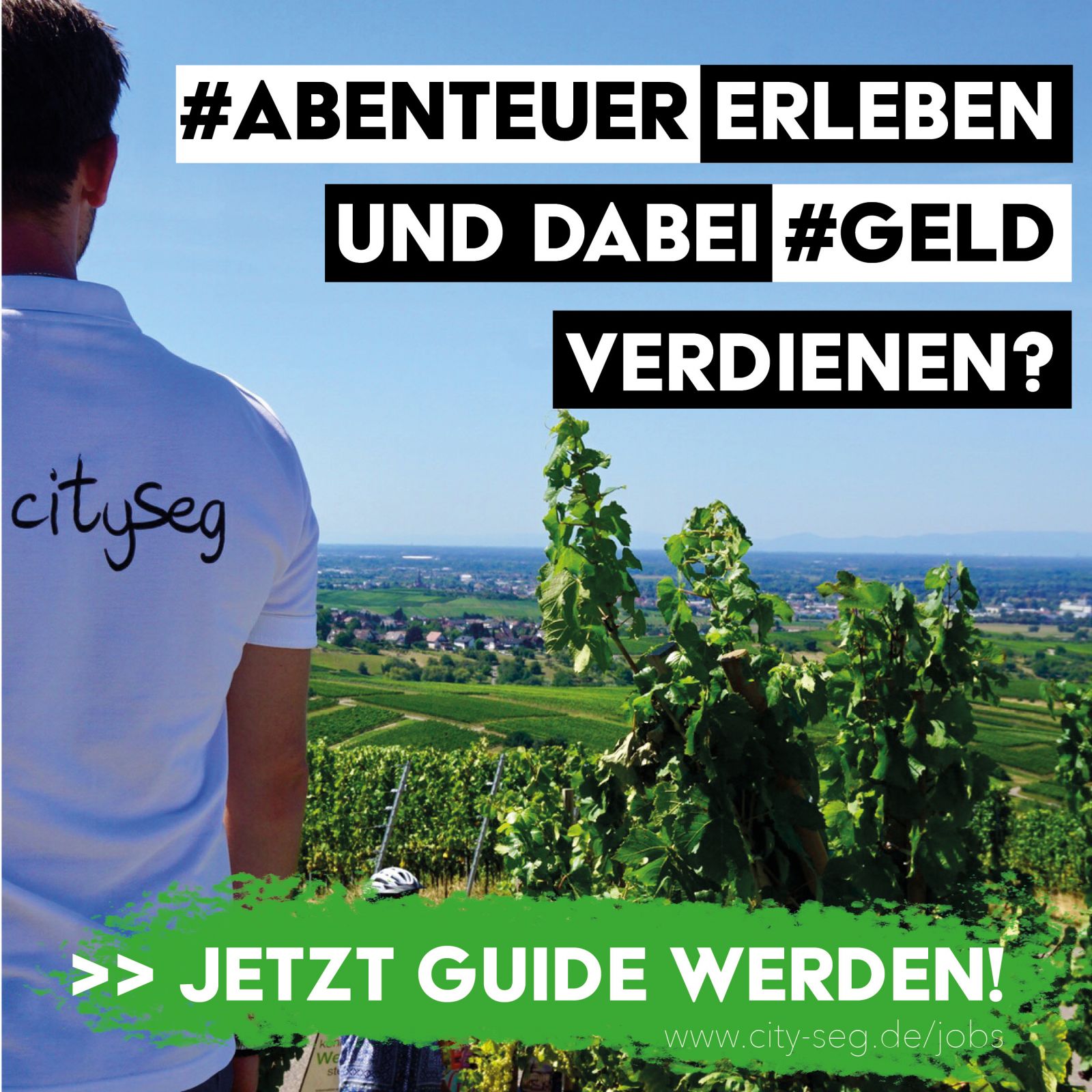 SEGWAY Tour de Reben, Guides gesucht, Schwarzwald, CitySeg, Reben, Baden-Baden